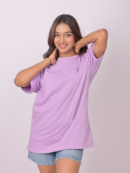 Crew Neck T-Shirt - Lavender