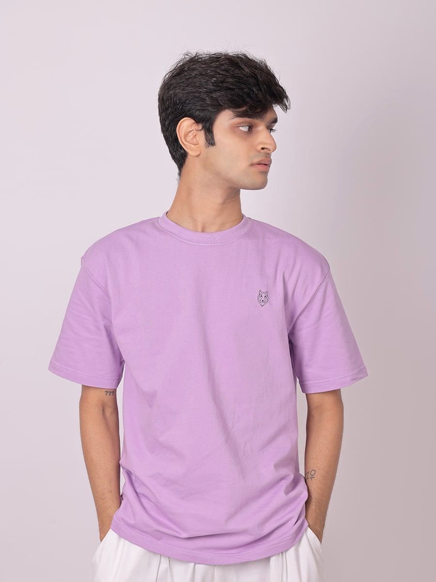 Crew Neck T-Shirt - Lavender