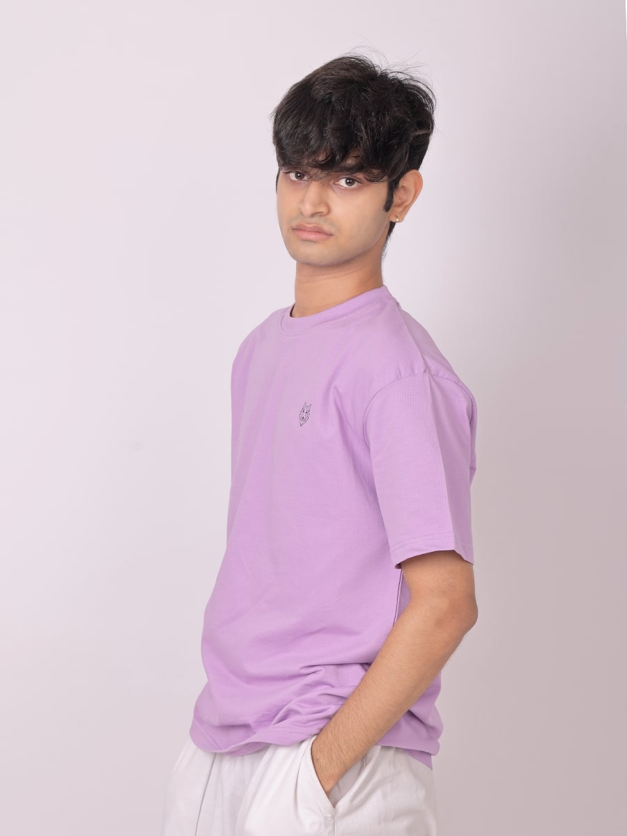 Crew Neck T-Shirt - Lavender