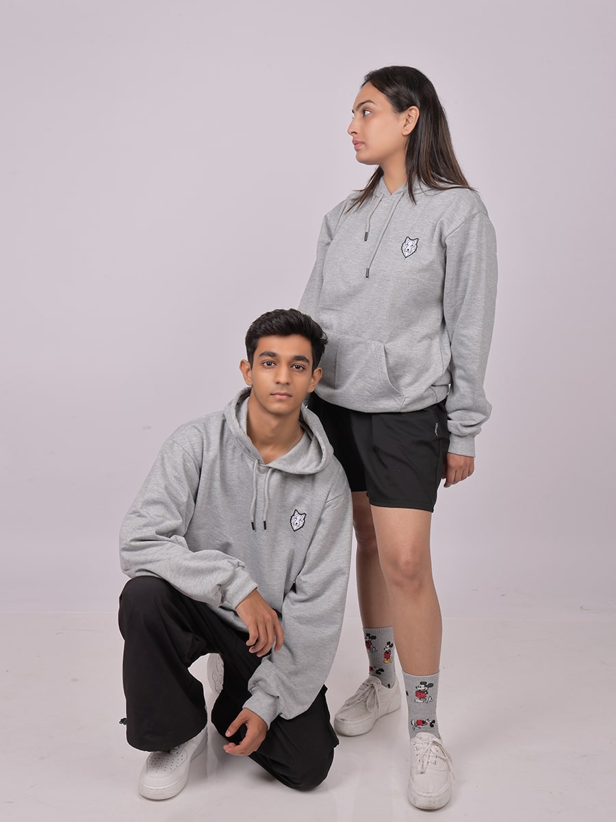 Super Comfy Cotton Blend Hoodie - Grey